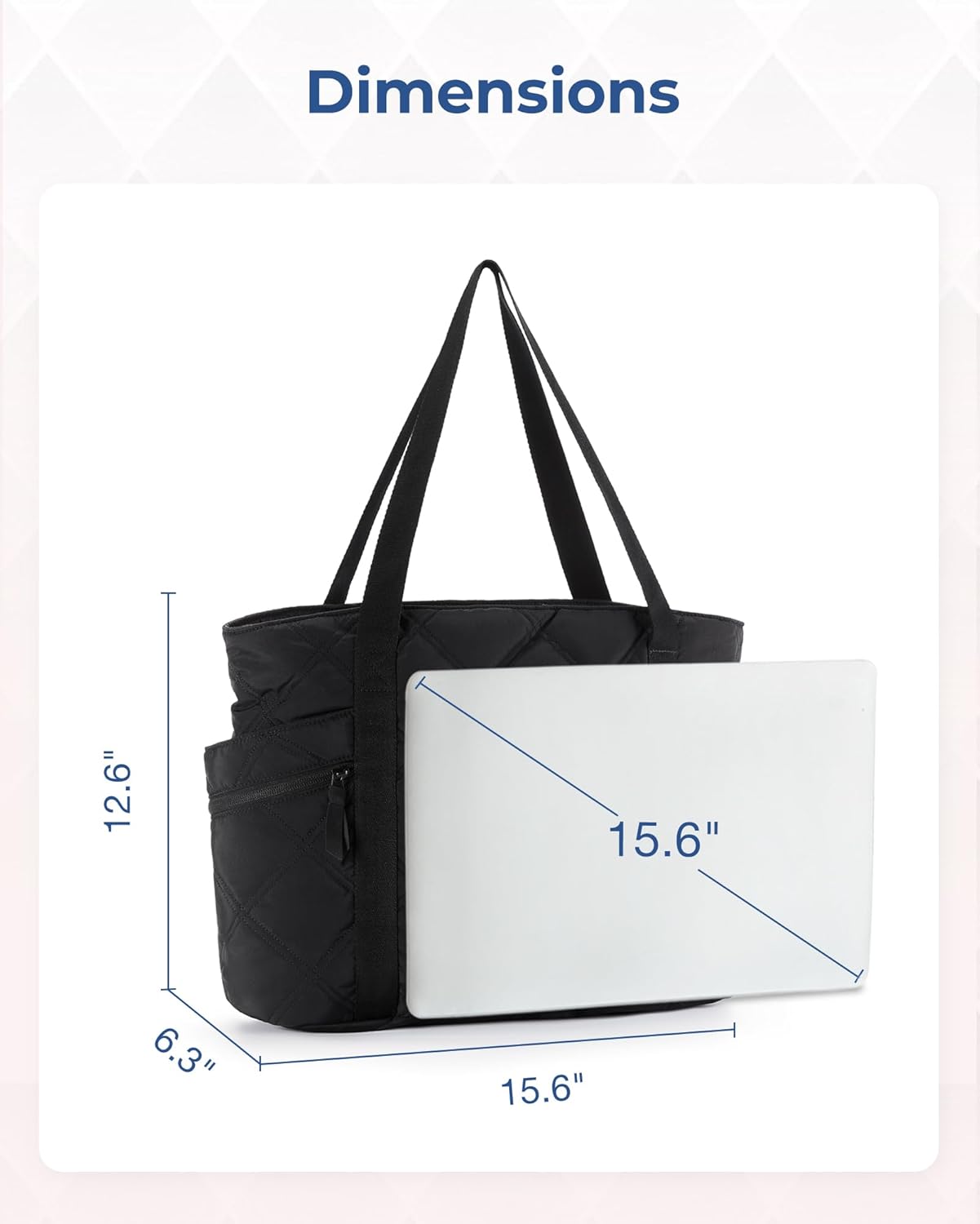 Baggit: Tote Bag for Women, Puffer Work Tote with Zipper, Travel Essentials Quilted Nurse Travel Hospital Bag