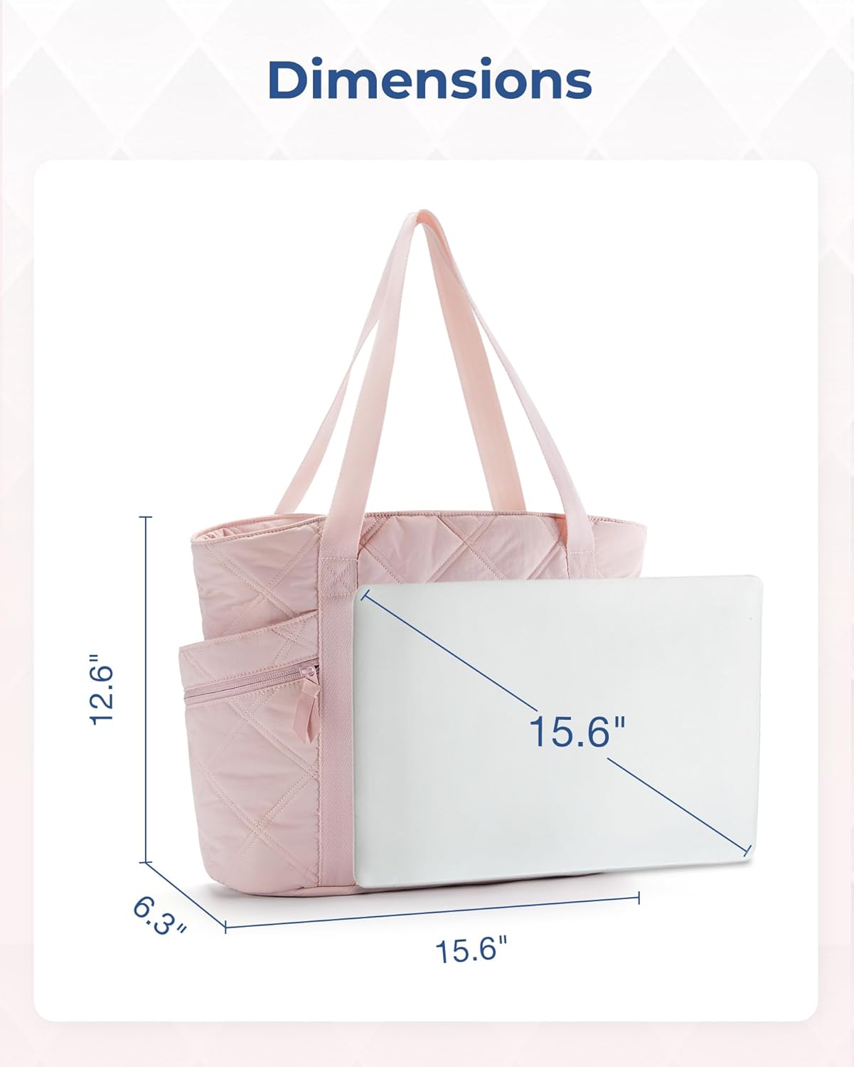 Baggit: Tote Bag for Women, Puffer Work Tote with Zipper, Travel Essentials Quilted Nurse Travel Hospital Bag