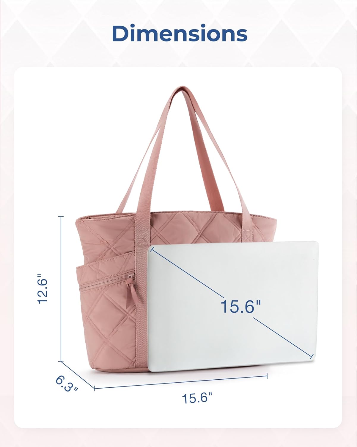 Baggit: Tote Bag for Women, Puffer Work Tote with Zipper, Travel Essentials Quilted Nurse Travel Hospital Bag