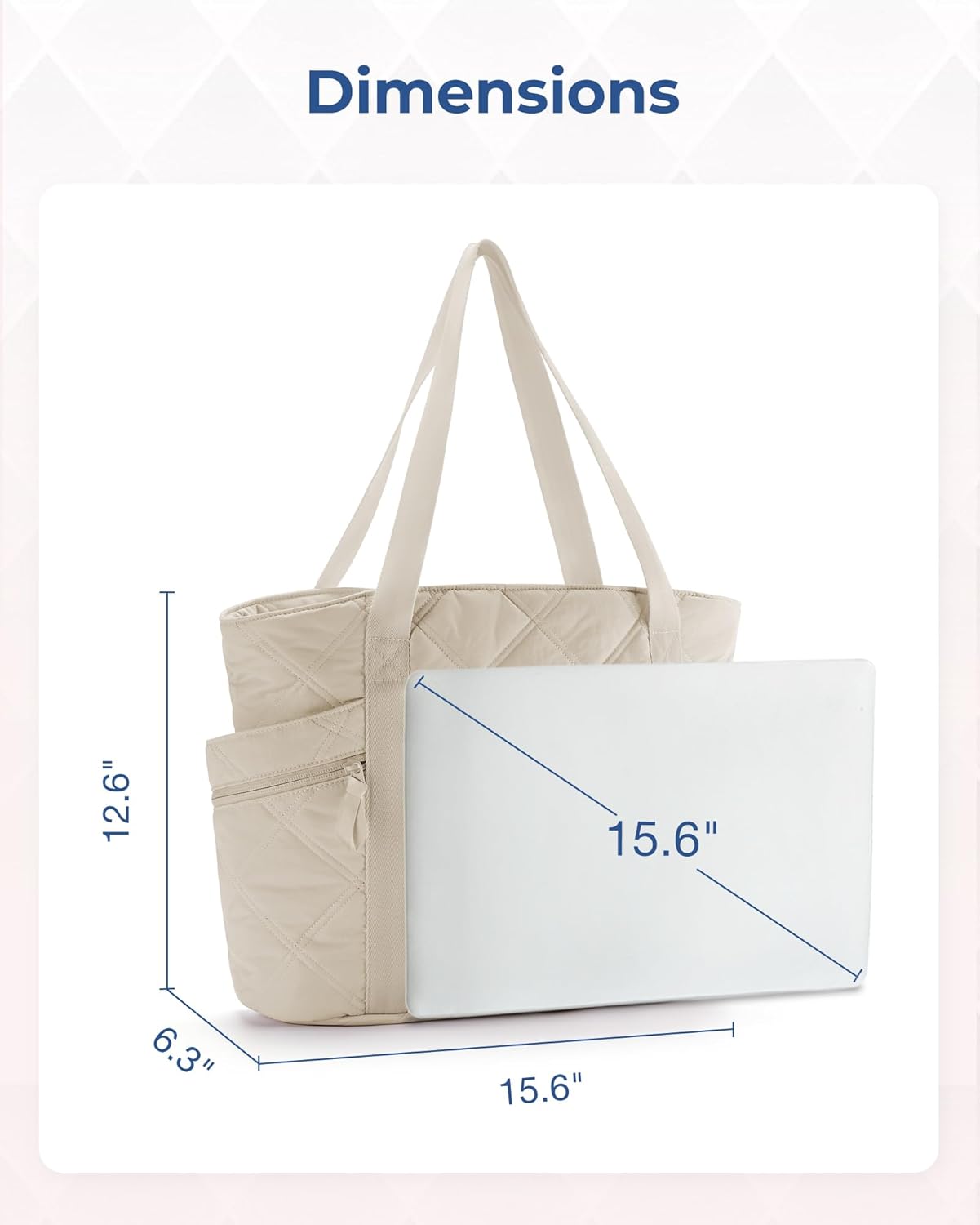 Baggit: Tote Bag for Women, Puffer Work Tote with Zipper, Travel Essentials Quilted Nurse Travel Hospital Bag