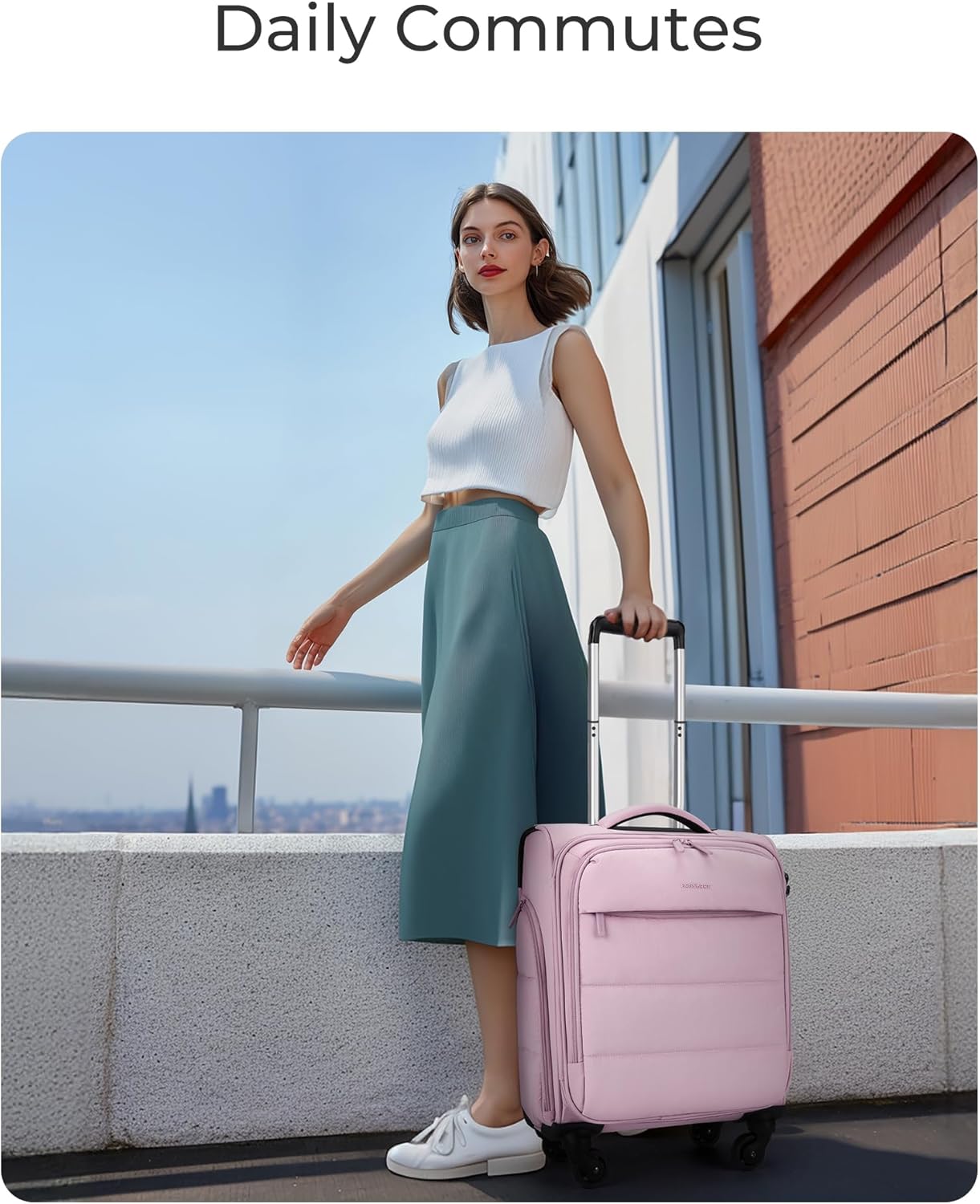 Baggit: Underseat Carry on Luggage with Wheels, Soft Underseat Travel Luggage with PVC Wet/Dry Pockets, Lightweight Soft Personal Item Suitcase for Short Trip,Came