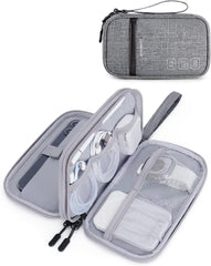 Baggit:  Cord Organizer Travel Cable Organizer Bag Tech Electronic Organizer Travel Case, Travel Essentials for Charger, Cable, Phone, Flash drive, Double Layer-Black
