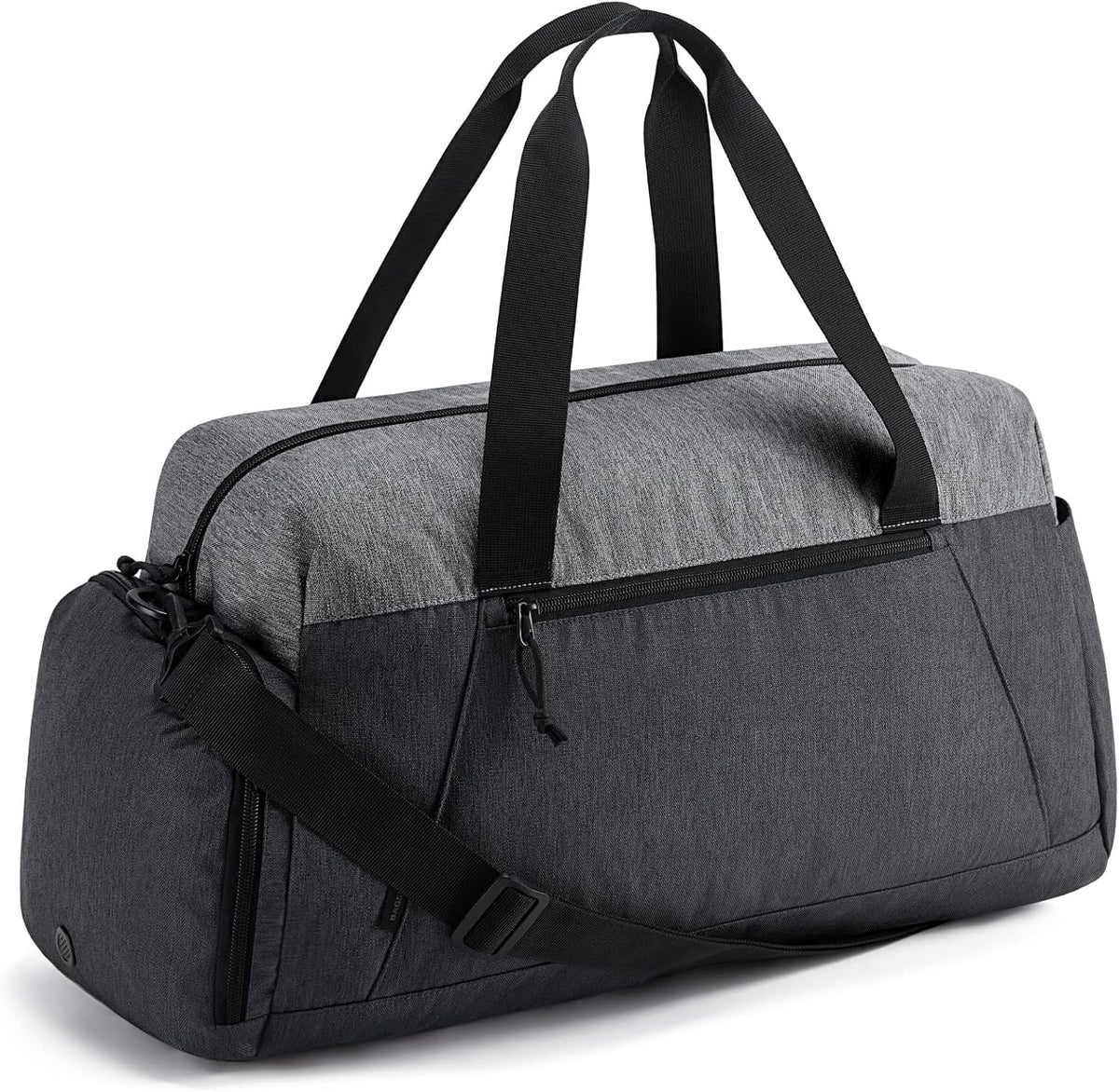 Baggit: Gym Bags for Men Women, Foldable Travel Duffle Bag, Lightweight Weekender Duffel Bag With Shoe Compartment, Water Resistant Workout Duffle Sports Bag for Travel Yoga, Black