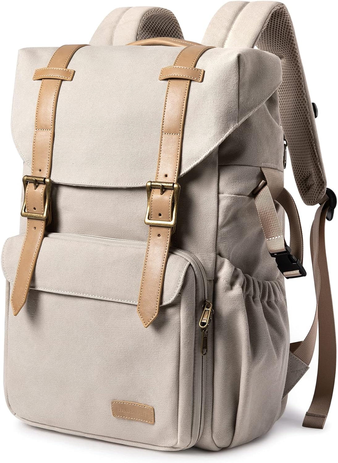 Baggit: Camera Backpack, DSLR Camera Bag, Waterproof Camera Bag Backpack for Photographers, Fit up to 15" Laptop with Rain Cover and Tripod Holder, Ivory White